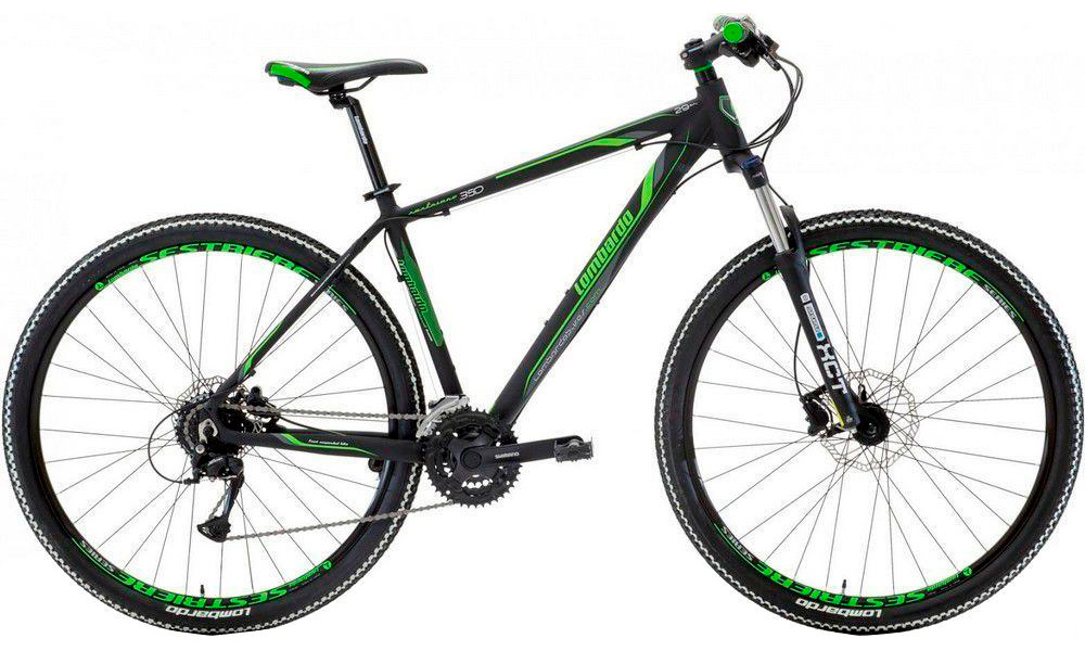 Фотография Велосипед Lombardo Sestriere 350 U 29" (2019) 2019 Черно-зеленый